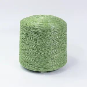 Beautiful Solid Color Flash Ribbon Yarn 30%Polyester 70%Acrylic Shiny Hollow Ribbon yarn