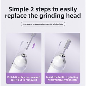 2 in 1 Cordless Electric Nail Drill with UV Lamp Rechargeable Manicure Pedicure <b>E</b> <b>File</b> Tool for Salon - Product Image 4