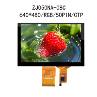 Innolux Lcd 250nit 50 pines Tft 5 pulgadas módulo Lcd Panel de pantalla Lcd con interfaz RGB, 640x480, Innolux, 1/2/