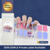 KIKILEE Pastel Renkli Yarı Kürlenmiş Plastik Jel Tırnak Sargıları Yumuşak Şeker Tonlu Tırnak Çıkartmaları 22 Şerit UV LED Jel Tırnak Sanatı Noel