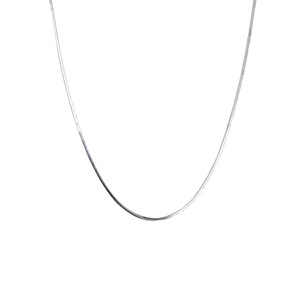 Cadena de Plata de Ley S925 con Eslabones Cuadrados Tipo Espina de Serpiente, 80 cm, Cadena Larga para Suéter, Diseño Moderno, Collar para Mujer - Product Image 5