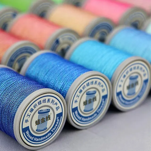 Huancai LAJIN waxed polyester thread M20(0.20mm) 130m/roll handmade thread jewelry thread
