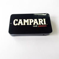 Expédition rapide petite boîte de conserve en métal pour bonbons à la menthe emballage boîte de conserve couvercle coulissant