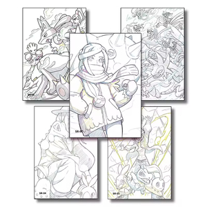 Nouvelles cartes de collection rares Eif Baby, figurines d'anime, boîtes mystères, art de <span class=keywords><strong>dessin</strong></span> au trait <span class=keywords><strong>Pokémon</strong></span>, boîte booster, jeux de société - Product Image 6