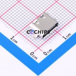 HC-TYPE-C-6P-012A USB Connector SMD Connector ( Connector Type: Type-C )( Gender: Female )( Mounting Type: Horizontal Mount ) - Product Image 1