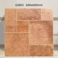 Carrelage en céramique terracotta mat 600x600mm, moderne, antibactérien, antidérapant, résistant à l'usure, pour salle de bain, cuisine, extérieur, supermarché