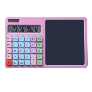Calculadora de Doble Función con Pizarra de Escritura, Plástico Azul, para Estudiantes y Oficina, Pantalla de 12 Dígitos, Funciona con Pilas - Product Image 5