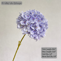 Bunga Hydrangea Sutra Imitasi Grosir HGA untuk Dekorasi Pernikahan, Rumah, Ruang Tamu, Vas Meja, dan Pesta Hotel
