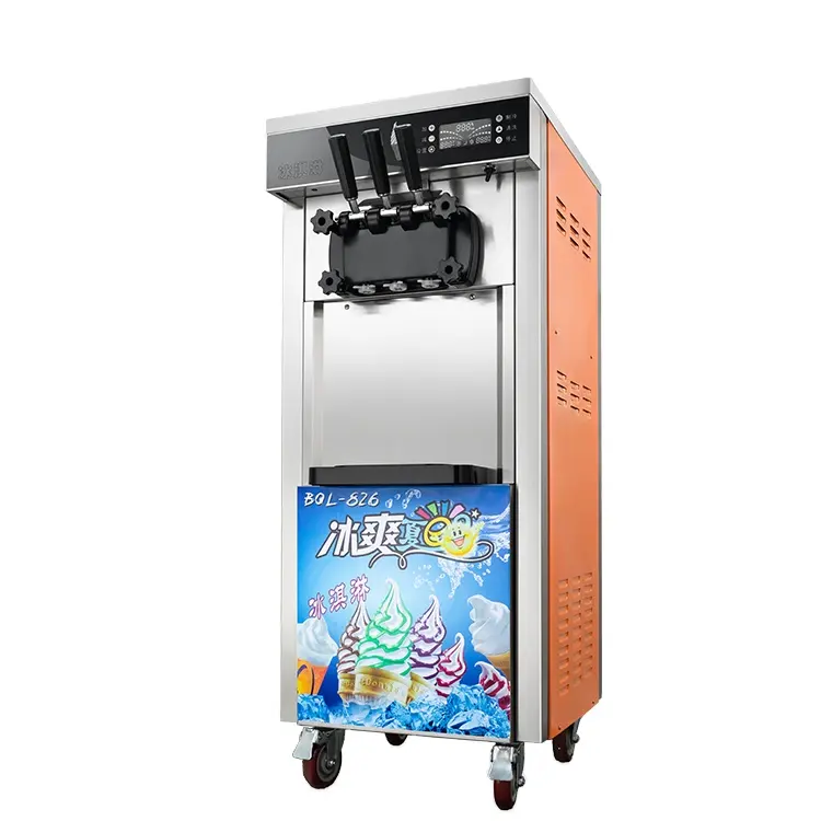 Hot Selling Industriële Swirl Ijs Indienen Icecream Machine Prijzen In Zinbabwe Commerciële Zachte Serveren Ijs Machine Maker