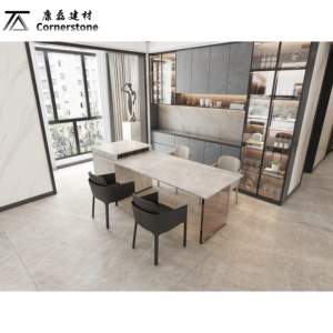 Piedras sinterizadas KLA151 Azulejos de porcelana grandes Paneles de pared Grandes 1600*3200mm Diseños de aspecto de mármol de lujo <span class=keywords><strong>Encimeras</strong></span> Revestimiento Piso - Product Image 6