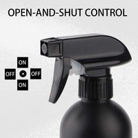 Bouteille pulvérisateur vide en plastique HDPE noir mat ou blanc de 500 ml (17 oz) avec gâchette pour produits nettoyants