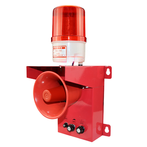 220VAC Emergency <b>Fire</b> Outdoor Siren Horn Alarm 130dB Safety Warning <b>LED</b> Light Iron Material Security System Easy - Product Image 1