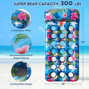 Colchón Inflable de Agua, Hamaca de PVC, Flotador para Piscina, Cama Flotante, Reclinable, Hecho en China - Product Image 3