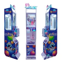 Mega Mini máquina de garra juguetes pequeños grúa expendedora Arcade premios muñeca regalo caramelo juego que funciona con monedas Idioma Inglés aceptador de billetes