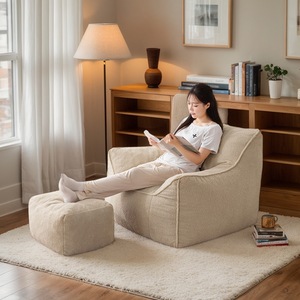Fauteuil paresseux individuel en tissu, style tatami japonais simple, compressé, populaire en ligne, pour balcon et maison - Product Image 2