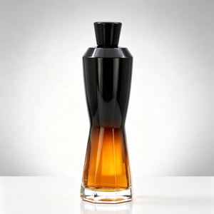Botella de Vidrio Decorativa de Primera Calidad con Recubrimiento Negro para <span class=keywords><strong>Pisco</strong></span>, Ron o Licores, con Tapón de Corcho - Product Image 3