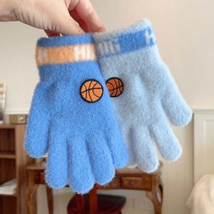Gants de basketball pour garçons, anti-froid, épaissis, cinq doigts, pour élèves du primaire, cyclisme, écriture, anti-gel - Product Image 1