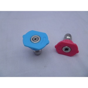 Car Washer Nozzle 1/4 Quick Connect Blue Rinse Pink Soap Stainless Steel Spraying Tool - Product Image 1