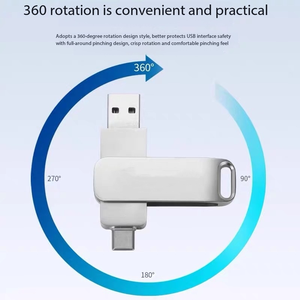 Memoria <span class=keywords><strong>USB</strong></span> 2.0 Giratoria de 128GB, Metálica, Portátil, Precio de Fábrica - Product Image 5