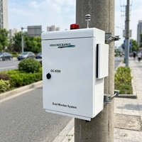 Système de surveillance en ligne en temps réel de la qualité de l'air extérieur Oceanus OC-9200 PM2.5/PM10/TSP IP65 Alimenté par énergie solaire CO2 Multiple
