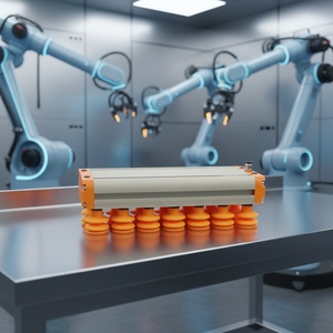 Ventouses industrielles robustes en alliage d'aluminium avec générateur de vide intégré pour palettisation par bras robotisé - Product Image 4