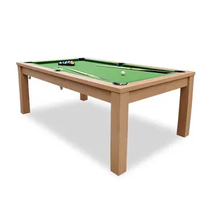 SZX 7 ayak beyaz bilardo masaları ucuz 2 in 1 bilardo yemek masası