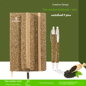 Taccuino in foglia di tè ecologico A5 nuovo stile <span class=keywords><strong>Notebook</strong></span> per studenti universitari - Product Image 5