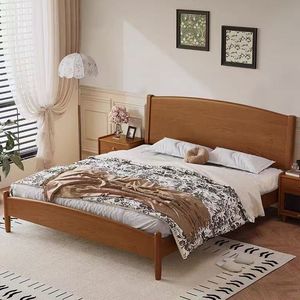 <span class=keywords><strong>Lit</strong></span> double de 1.8m de style antique et <span class=keywords><strong>lit</strong></span> simple de 1.5m en bois de frêne de chêne moderne pour chambre principale ou chez l'habitant - Product Image 2