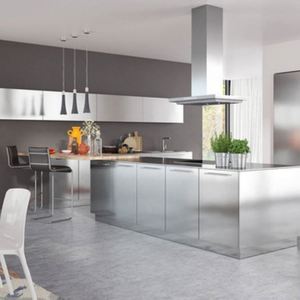 Armoires de cuisine modulaires en MDF populaires avec évier, design moderne, prix abordable - Product Image 5