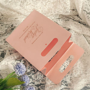 Luxury Pink Paper Shopping Bag With Custom Foil Logo <b>Wedding</b> Gift Packaging Tote Bag Boutique Retail OEM Factory Supplier - Product Image 2