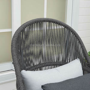 Meubles d'extérieur en corde tressée haut de gamme - <span class=keywords><strong>Chaise</strong></span> <span class=keywords><strong>longue</strong></span> surdimensionnée et canapé de terrasse pour jardin, balcon et détente - Product Image 2