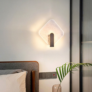 Modern Minimalist <b>LED</b> Wall Lamp with Stone Shade Dimmable E26 Recessed for Living Room Bedroom - Product Image 3