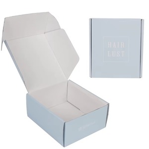 Boîte d'expédition pliable en carton ondulé écologique personnalisée pour l'e-commerce de vêtements - Product Image 2