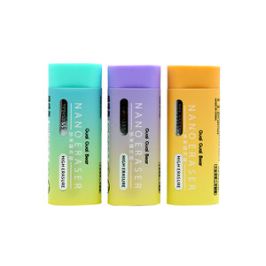 Gommes cylindriques nano couleur personnalisées en usine, <span class=keywords><strong>4</strong></span> couleurs (bleu, vert, jaune, rose), logo et emballage personnalisés pour l'école, le bureau, en gros - Product Image 3