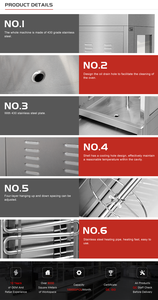 Horno eléctrico Vertical de pato, <span class=keywords><strong>asador</strong></span> de pollo de acero inoxidable, a <span class=keywords><strong>precio</strong></span> de fábrica - Product Image 3