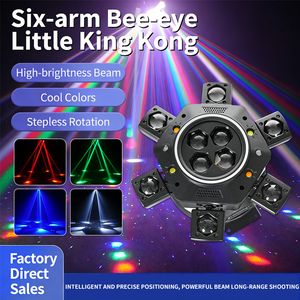 YSH 150W Six Arm Stage <strong>Lights</strong> <strong>DMX</strong> Moving Head <strong>Light</strong> 4 in 1 LED Bee Beam Laser Lighting Strobe for Night Club Bar Show Events - Product Image 2