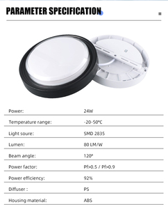 โคมไฟติดผนังกลางแจ้งและในร่ม24W LED กันน้ำใช้ IP65ส่วนตัวใช้สำหรับไฟติดผนังกลางแจ้ง - Product Image 2
