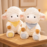 Jouet en peluche en plastique Didi Little Lamb transfrontalier, unisexe, cadeau d'anniversaire pour enfants, mascotte du zodiaque, mouton de l'année du mouton