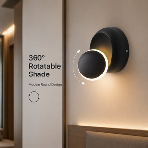 โคมไฟติดผนังอะคริลิค LED รุ่นใหม่ 4 ถึง 7 วัตต์ แสงวอร์มไวท์ ทรงกลม ปรับได้ 360 องศา แบบสัมผัส สำหรับข้างเตียง ใช้ภายในบ้าน ห้องนอน ห้องนั่งเล่น - Product Image 2