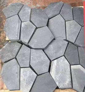 <span class=keywords><strong>Pavé</strong></span> en ardoise moderne BaoTong pour extérieur avec finition flammée et brisée, pierre de pavage grise durable pour l'aménagement paysager - Product Image 1