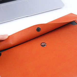 Youjin Tùy Chỉnh 330*245Cm PU Da Thư Mục Tập Tin Văn Phòng Nguồn Cung Cấp Tài Liệu Phong Bì Túi Với Snaps Nút Cho Nộp Hồ sơ - Product Image 6