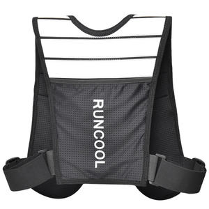 Gilet d'hydratation de course à pied en polyester pour sports de plein air avec sac à dos réfléchissant à double poche pour marathon, trail et jogging - Product Image 1