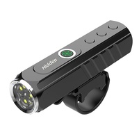 Lampu Depan Sepeda LED Paduan Aluminium HT-14 untuk Berkendara Malam Hari, Dapat Diisi Ulang, Super Terang, Daya Tahan Baterai Lama, Tahan Air, Jangkauan 50m.