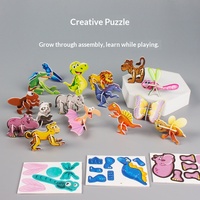Puzzle 3D éducatif en papier YZ : Insectes à assembler soi-même – Jouet d'apprentissage Montessori pour enfants de maternelle