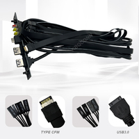 Caja de la computadora Cable montado en el Panel frontal USB 3,0 Conexión de la placa base USB Placa PCB Cable de extensión de audio