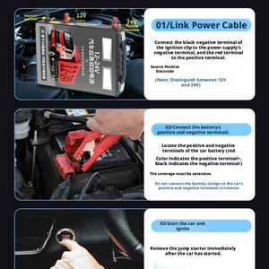 Luz de Emergencia LED Multifunción Profesional de 70000mah, Nueva, 12v 24v, para Autos y Motocicletas, Modelo 009B "1 Wide Vol - Product Image 6