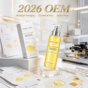 VITA C + GLUTATIÓN ÁCIDO HIALURÓNICO CAPSULA JELLY MIST Aceite Facial Doble Esencia de Primer Tratamiento Tamaño Viaje Set de Un Solo Uso OEM - Product Image 4