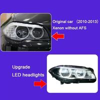 Adecuado para BMW Serie 5 F10/F18 modificado 2011/2017, conjunto de faros LED Angel Eye para Serie 5, faros delanteros