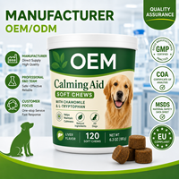 Friandises à Mâcher Souples pour Chiens : Soulagement Apaisant des Tensions et de l'Hyperactivité, Formule de Qualité Fabricant (Vente en Gros)