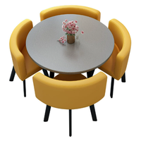 Ensemble de table à manger moderne rectangulaire pour 4 personnes, pour la maison, la cuisine, le restaurant, le café, salle à manger de luxe